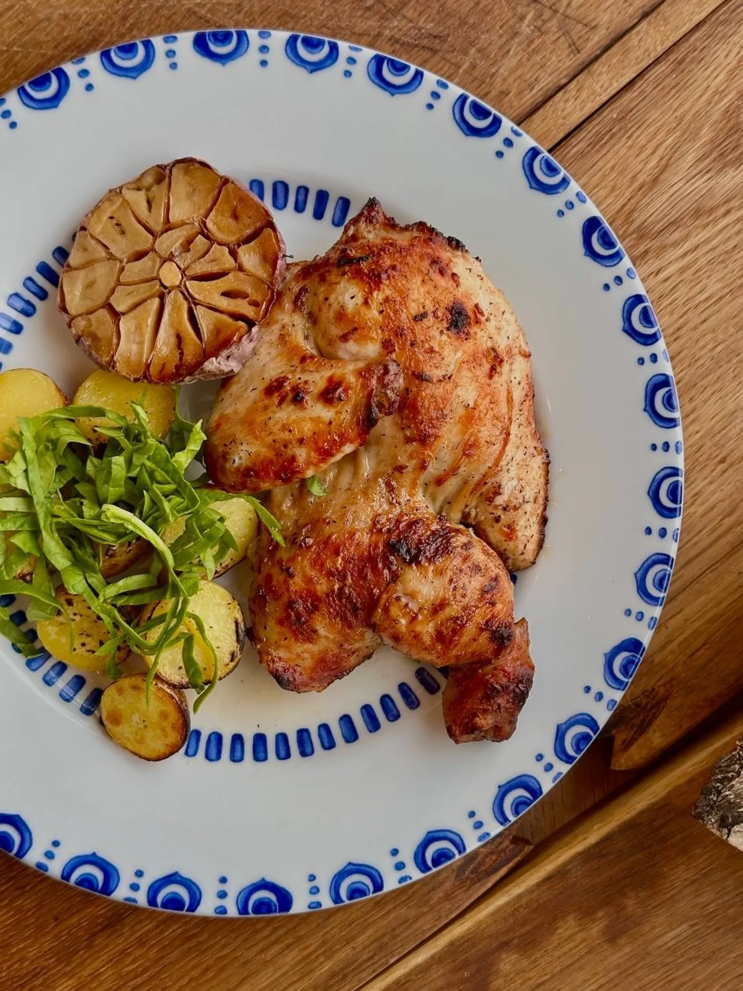 R'Recept - Жареный цыпленок в перечной корочке с картофелем