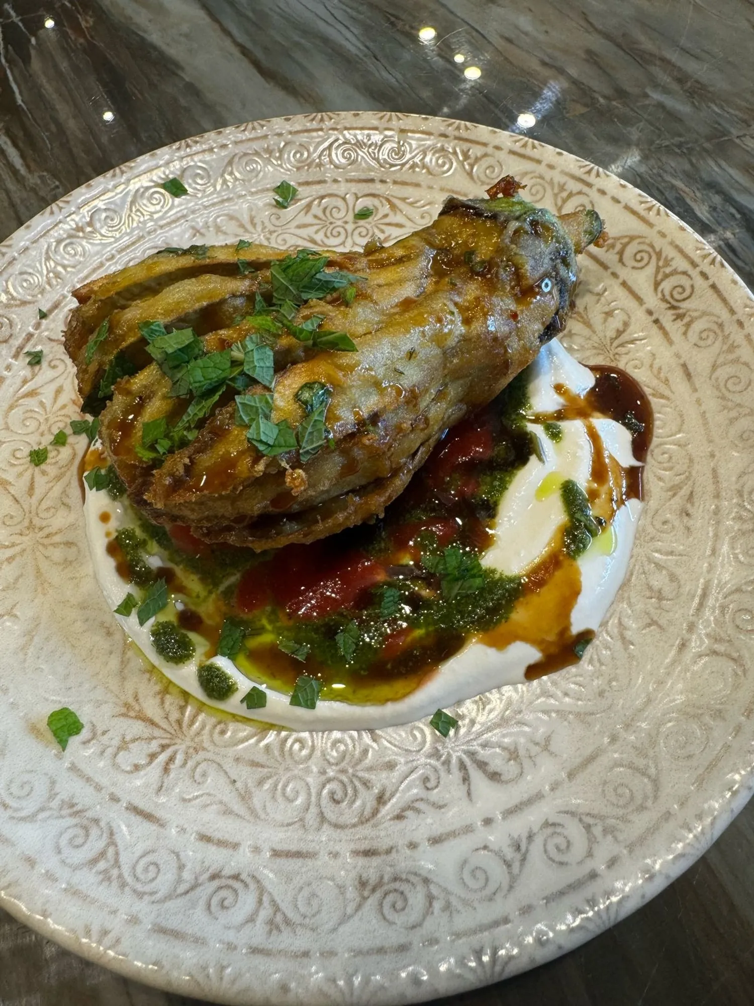 R'Recept - Хрустящие баклажаны с Риккотой и томатным рагу