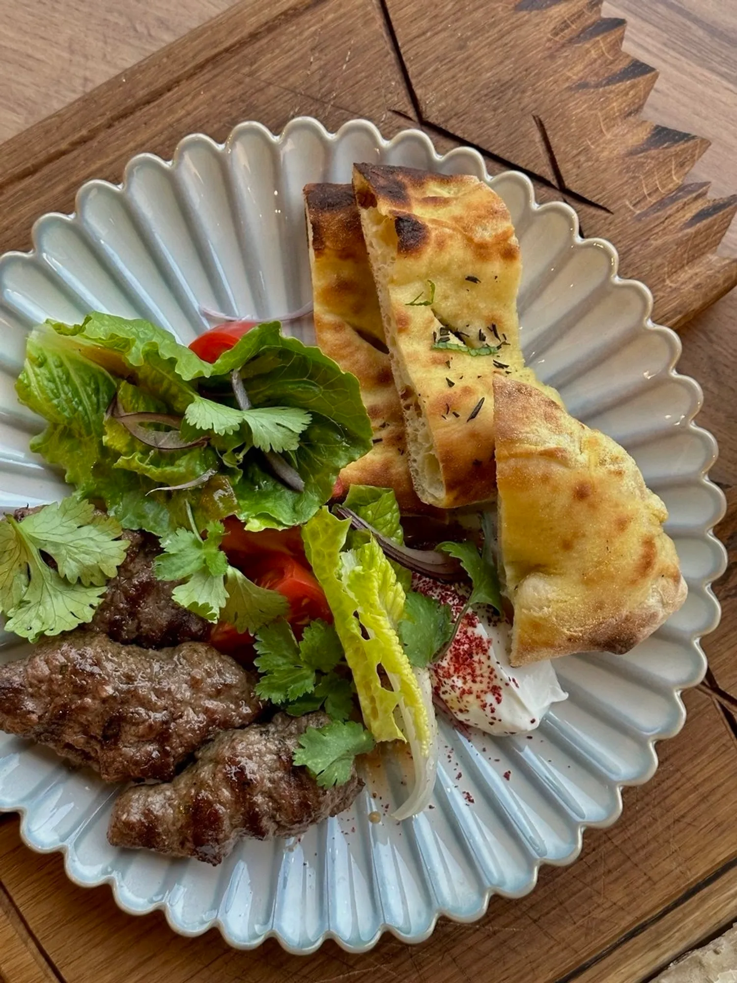 R'Recept - Мини кебабы из говядины, томаты и понзу